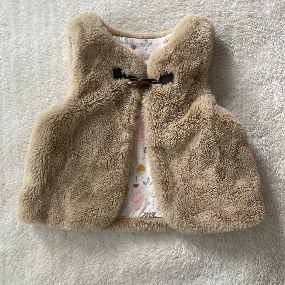Faux fur vest